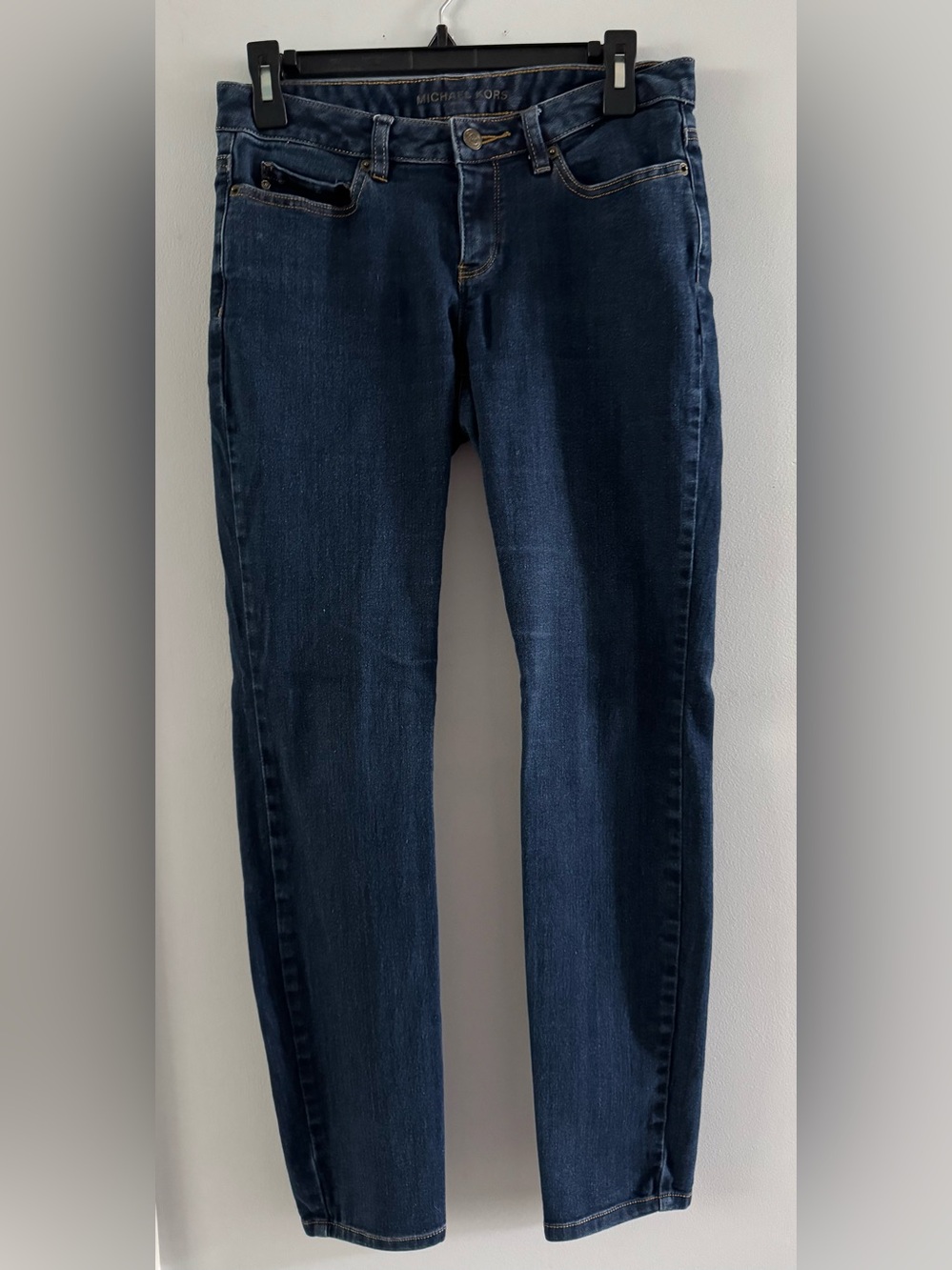 Michael Kors Dark Wash Straight Leg Jeans Size 4 - 10” Rise 29” Inseam